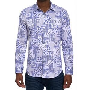 Robert Graham Vittoria Paisley Stretch Button Up Shirt Sz Medium